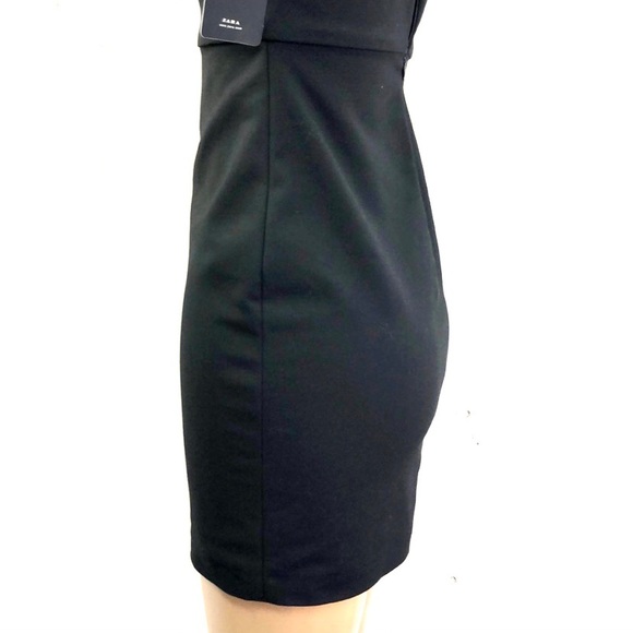 NWT Zara Trafaluc Black Sleeveless Midi Fitted M - Picture 4 of 8